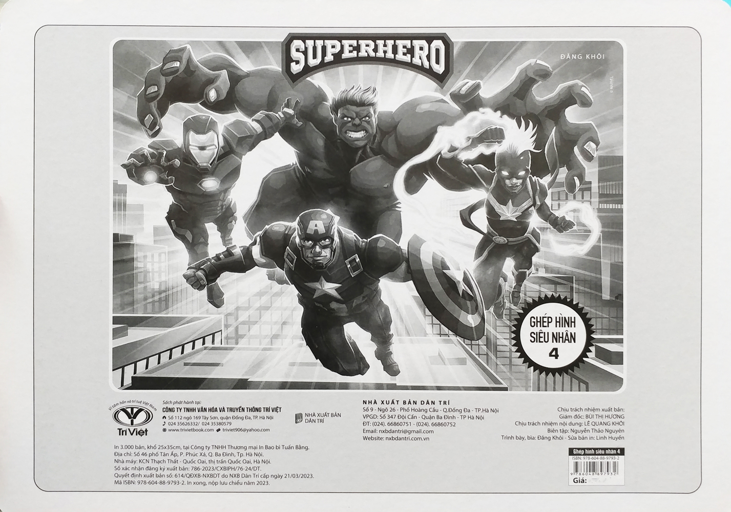 bộ ghép hình siêu nhân 4 (tái bản 2023)