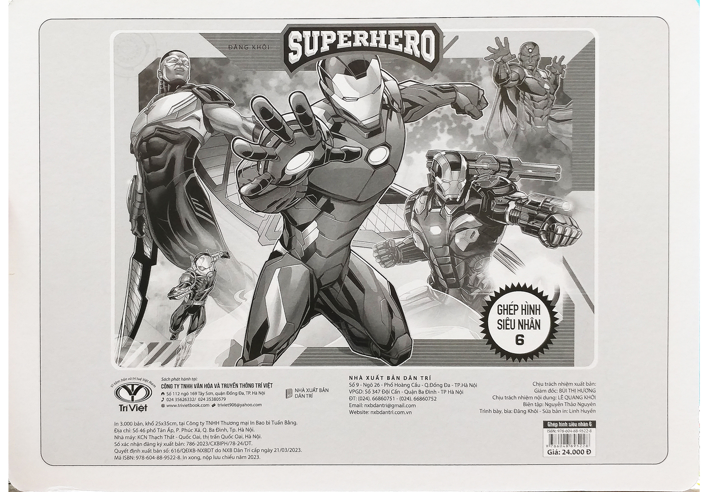 bộ ghép hình siêu nhân 6 (tái bản 2023)