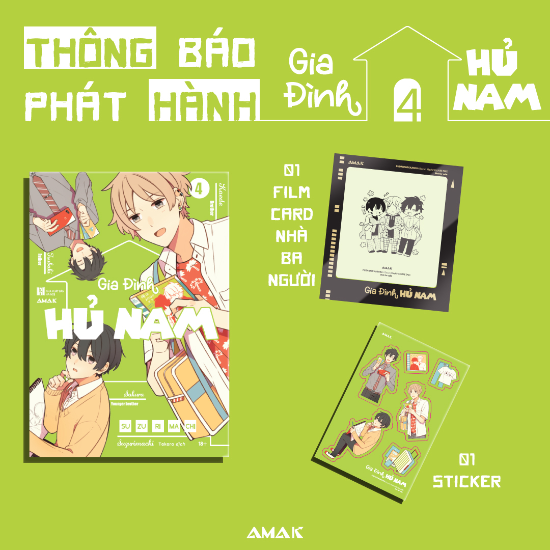 Bo
						
										
										Gia Dinh Hu Nam - Tap 4 - Tang Kem Bia Ao + Sticker + Film Card Nha Ba Nguoi