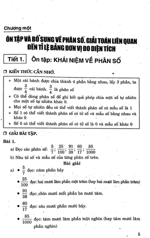 bộ giải bài tập toán 5 - tập 1