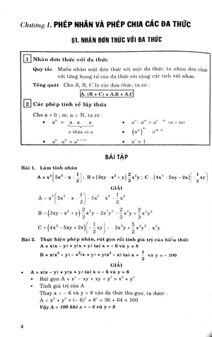 bộ giải bài tập toán 8 - tập 1