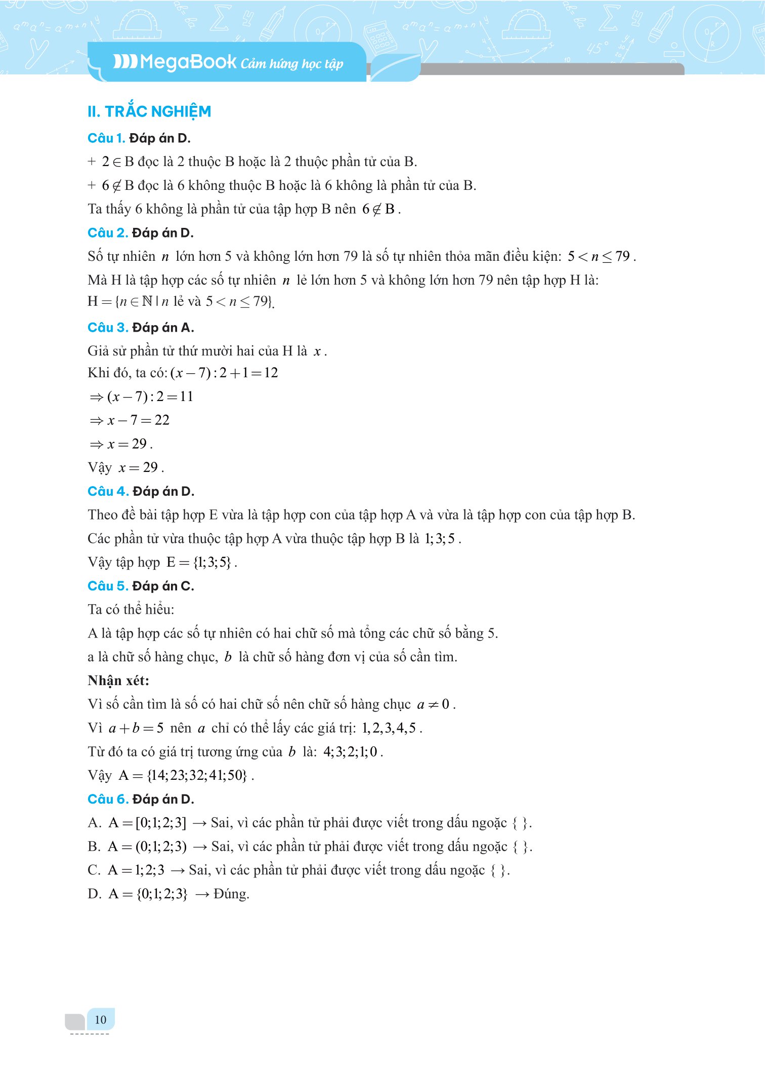 bộ giải bài tập và học tốt toán 6 - tập 1 (theo sgk kết nối tri thức với cuộc sống)