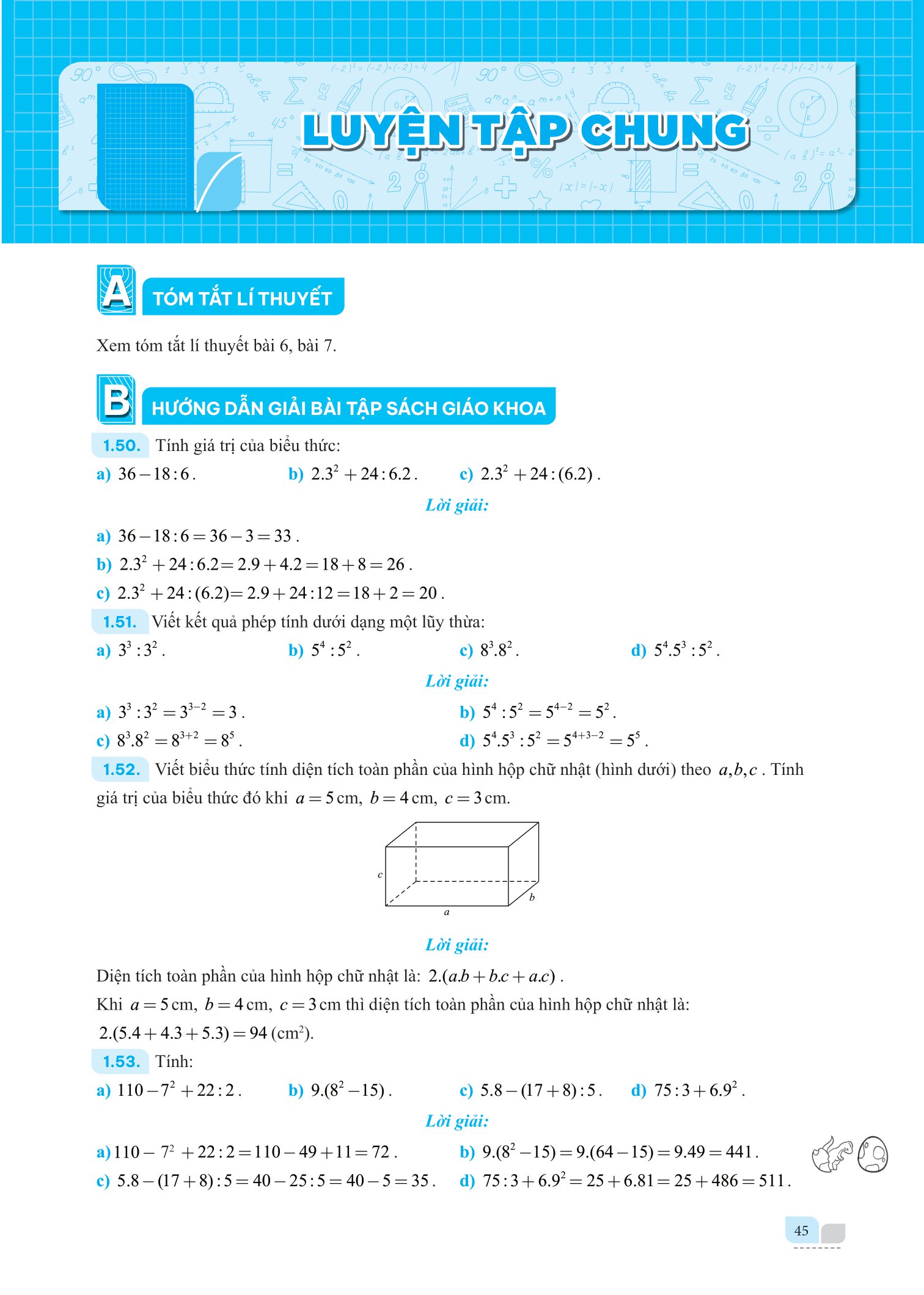 bộ giải bài tập và học tốt toán 6 - tập 1 (theo sgk kết nối tri thức với cuộc sống)