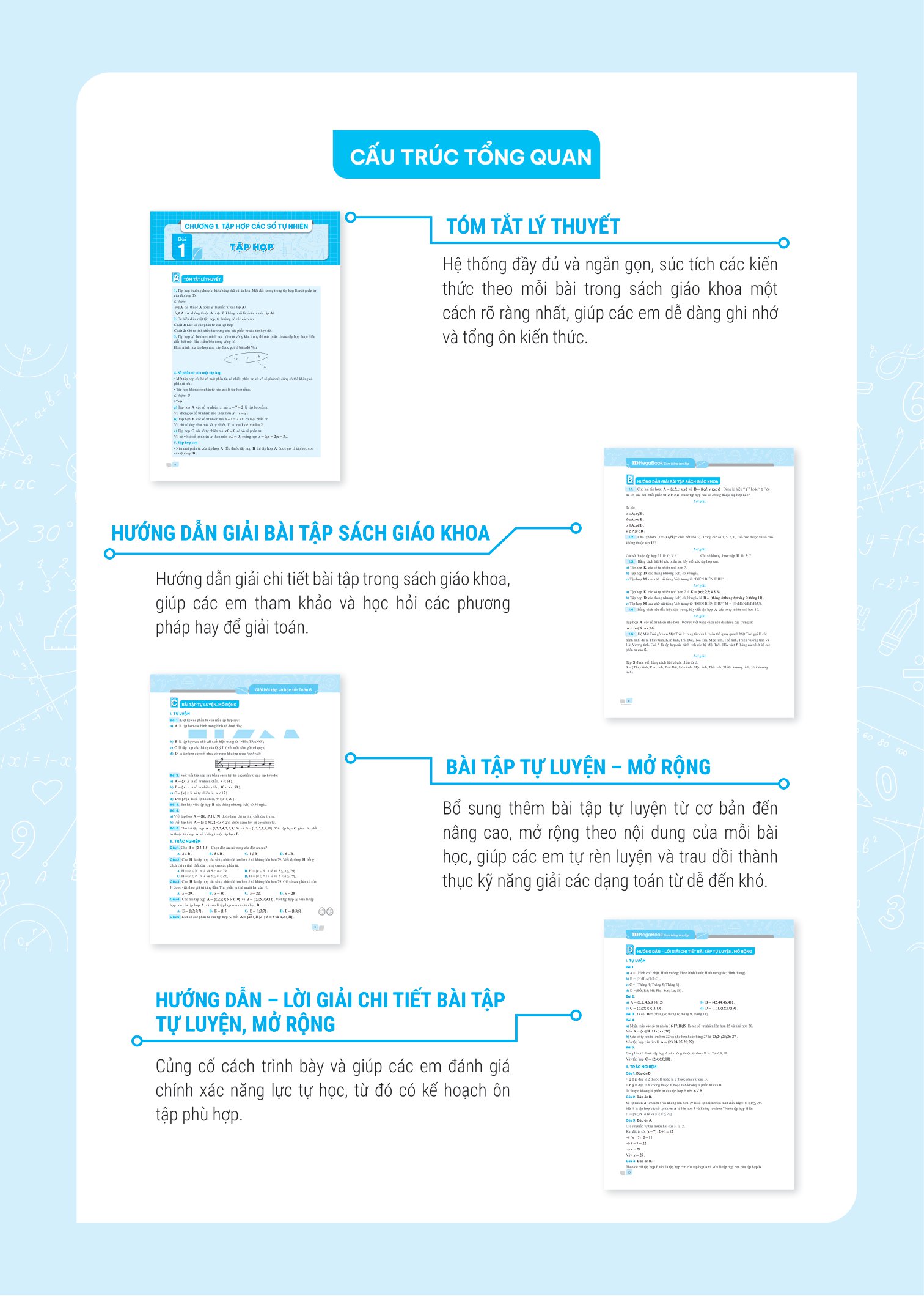 bộ giải bài tập và học tốt toán 6 - tập 1 (theo sgk kết nối tri thức với cuộc sống)