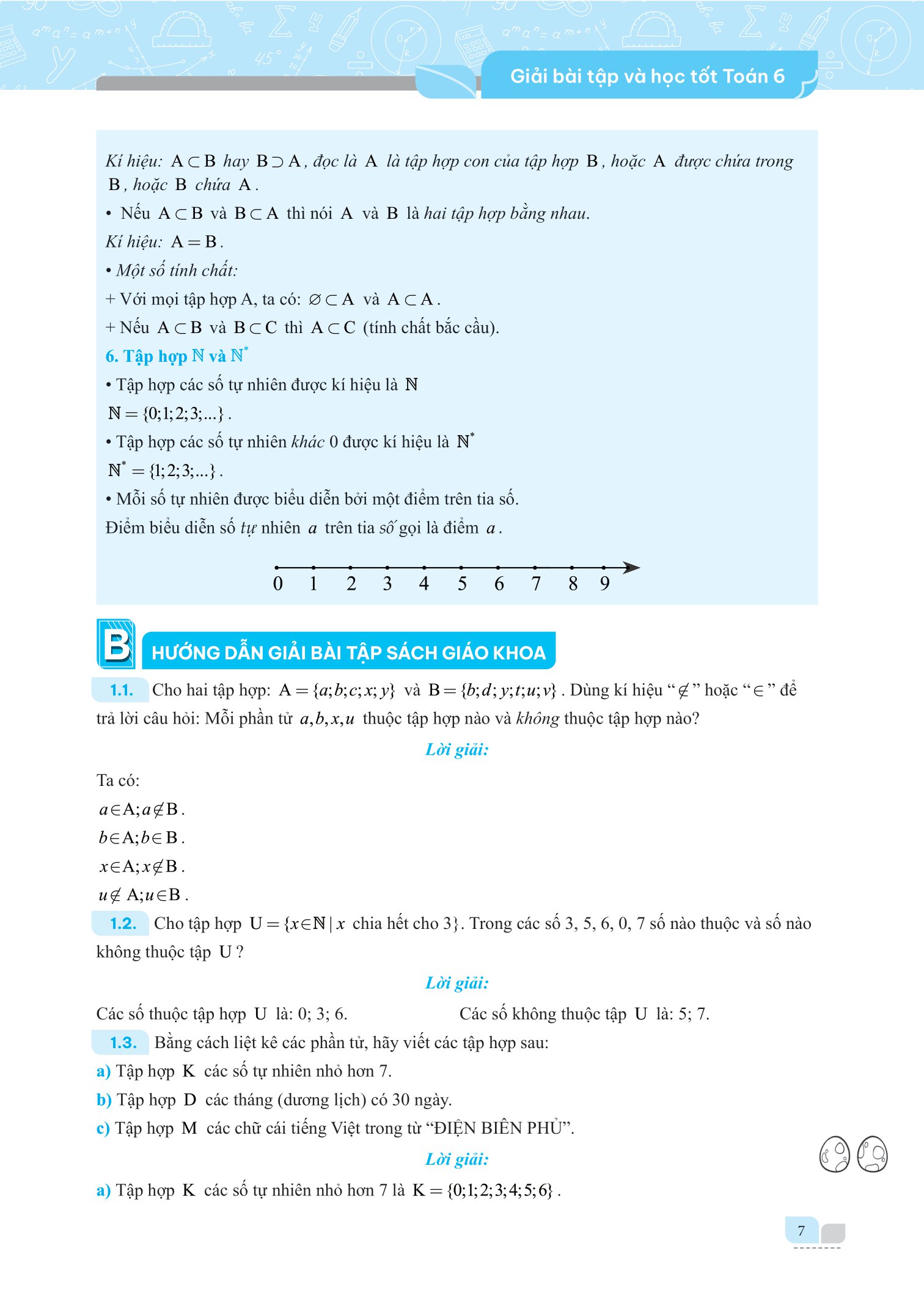 bộ giải bài tập và học tốt toán 6 - tập 1 (theo sgk kết nối tri thức với cuộc sống)