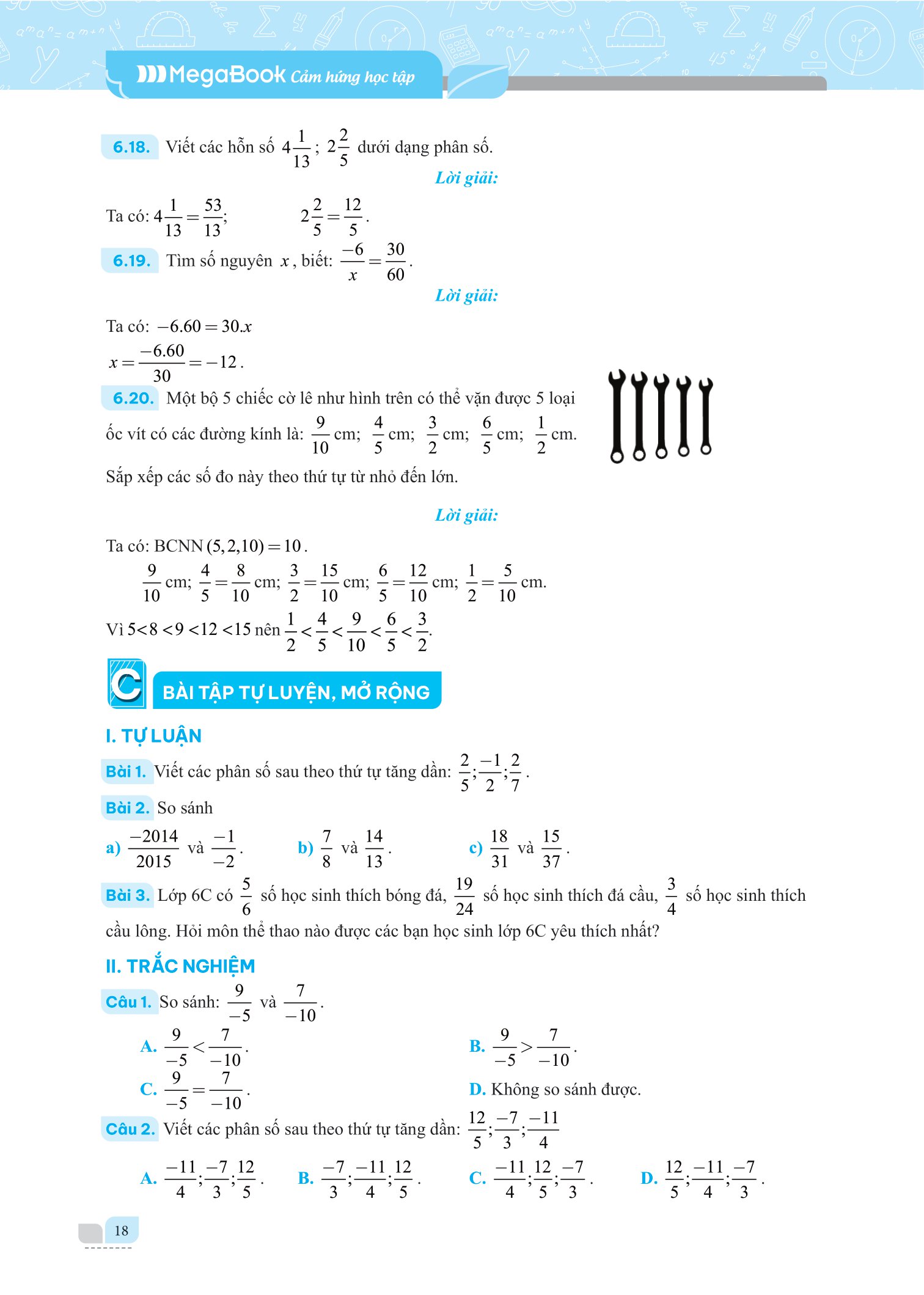 bộ giải bài tập và học tốt toán 6 - tập 2 (theo sgk kết nối tri thức với cuộc sống)
