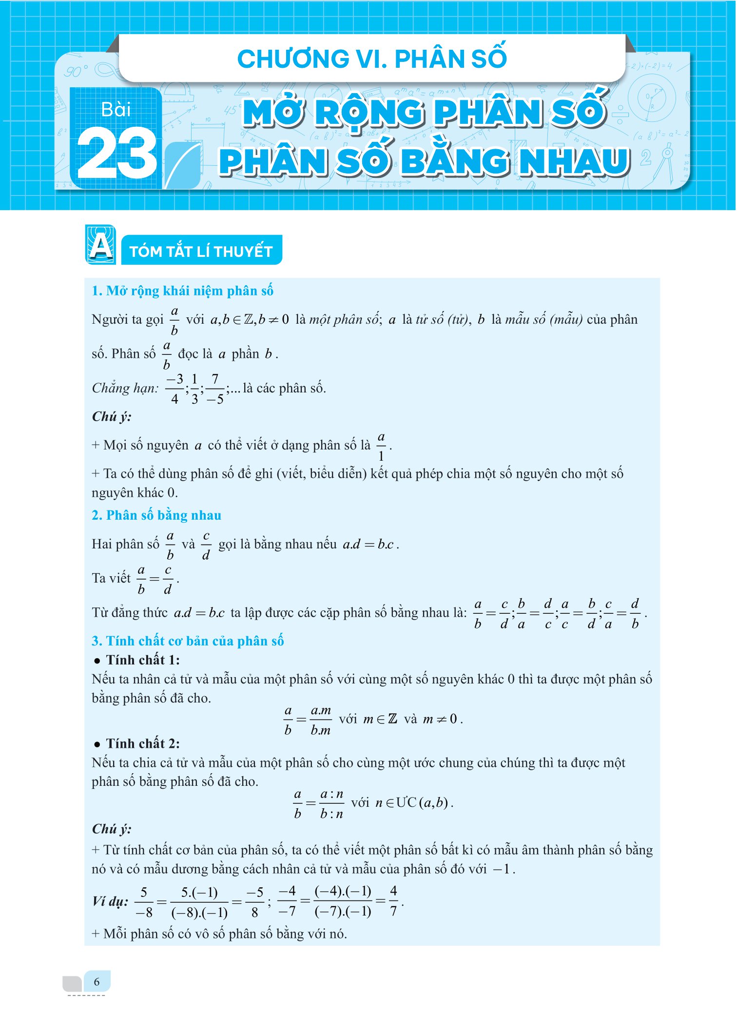 bộ giải bài tập và học tốt toán 6 - tập 2 (theo sgk kết nối tri thức với cuộc sống)