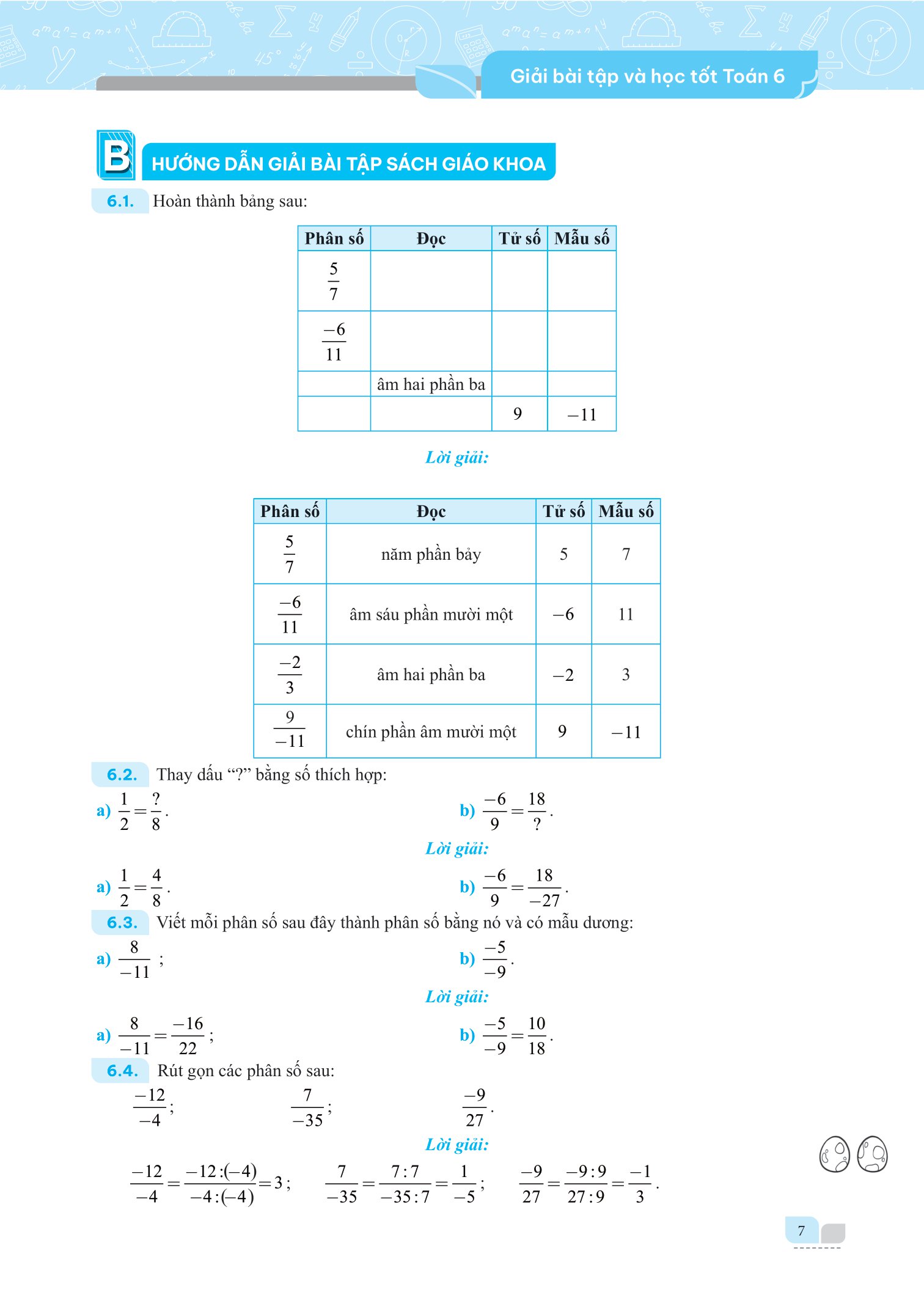 bộ giải bài tập và học tốt toán 6 - tập 2 (theo sgk kết nối tri thức với cuộc sống)