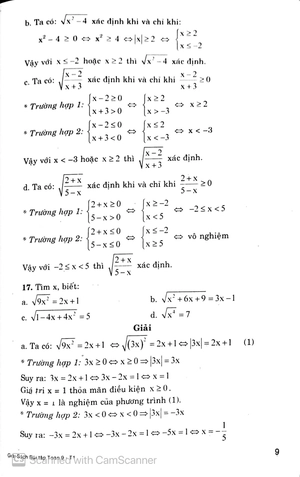 bộ giải sách bài tập toán 9 - tập 1