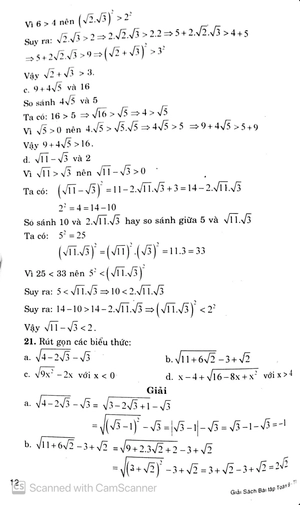 bộ giải sách bài tập toán 9 - tập 1
