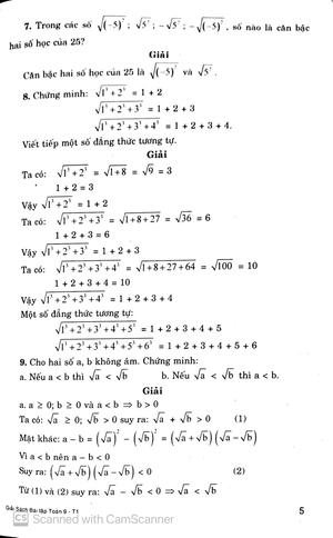 bộ giải sách bài tập toán 9 - tập 1