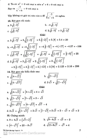 bộ giải sách bài tập toán 9 - tập 1