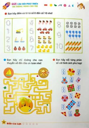 bộ giáo dục sớm phát triển não bộ - 668 câu hỏi phát triển trí thông minh - tập 1