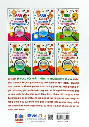 bộ giáo dục sớm phát triển não bộ - 668 câu hỏi phát triển trí thông minh - tập 1