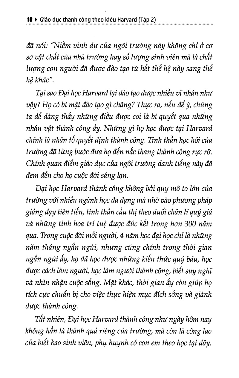 bộ giáo dục thành công theo kiểu harvard - tập 2 (tái bản 2018)