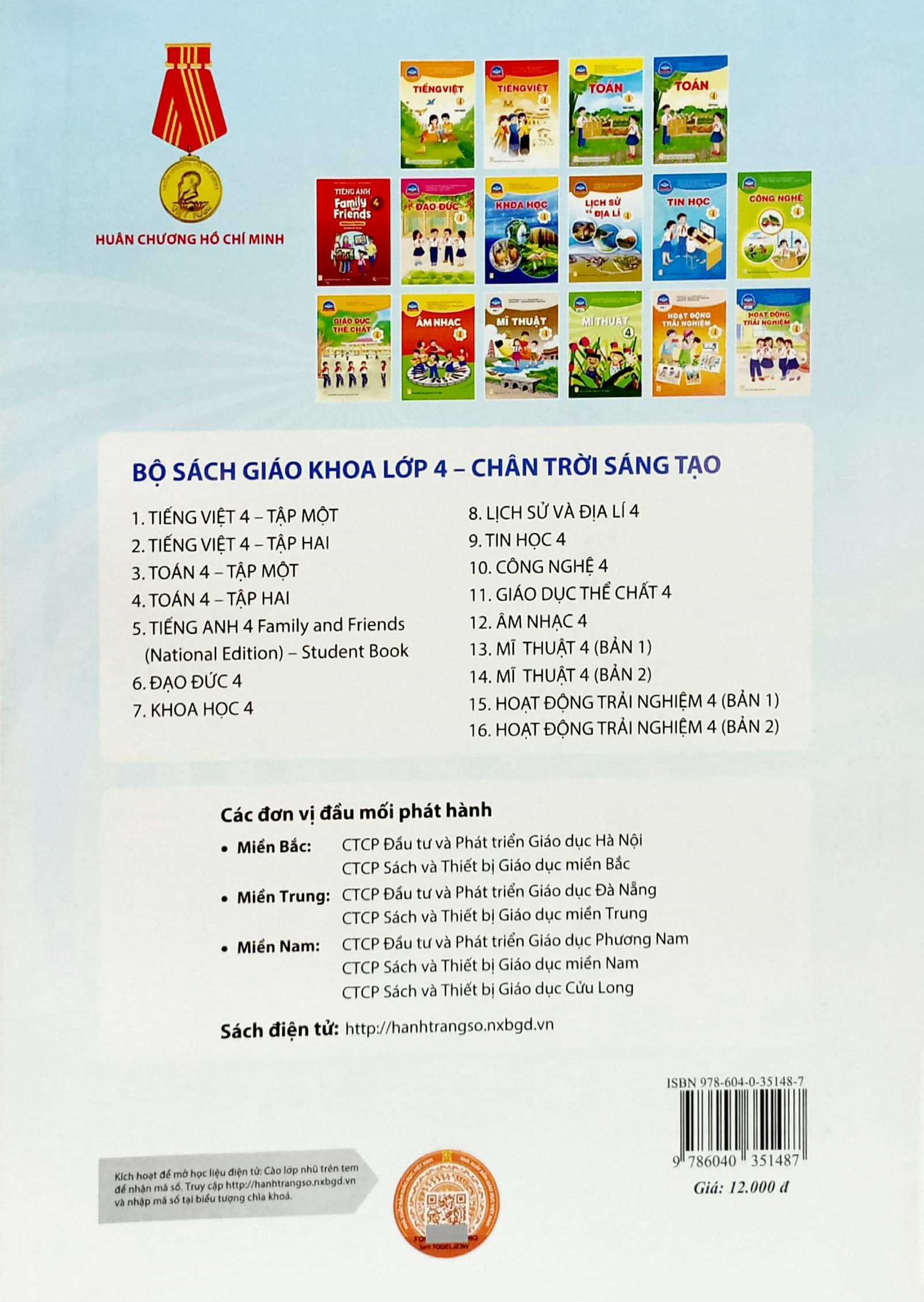 bộ giáo dục thể chất 4 (chân trời sáng tạo) (chuẩn)