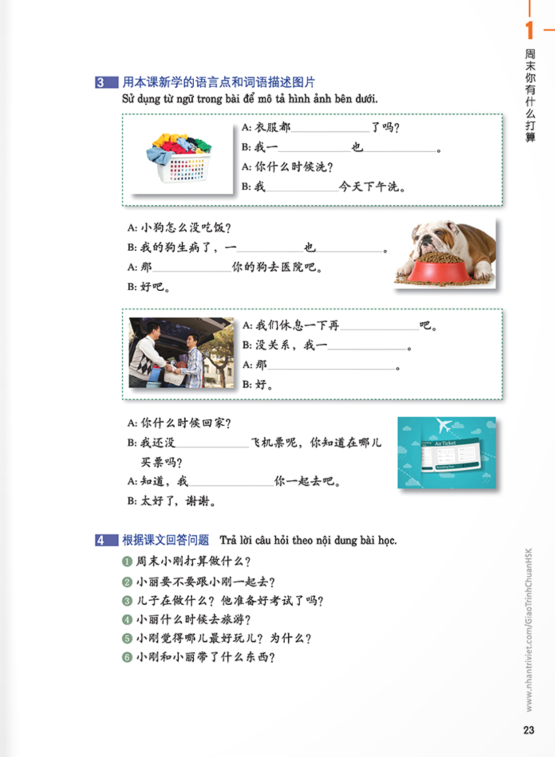 bộ giáo trình chuẩn hsk 3 (tái bản 2023)