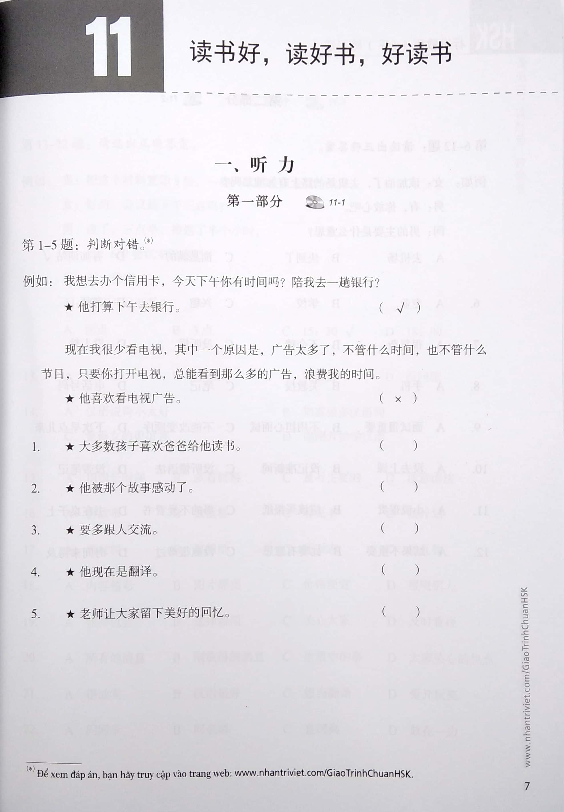 bộ giáo trình chuẩn hsk 4 - tập 2 - sách bài tập