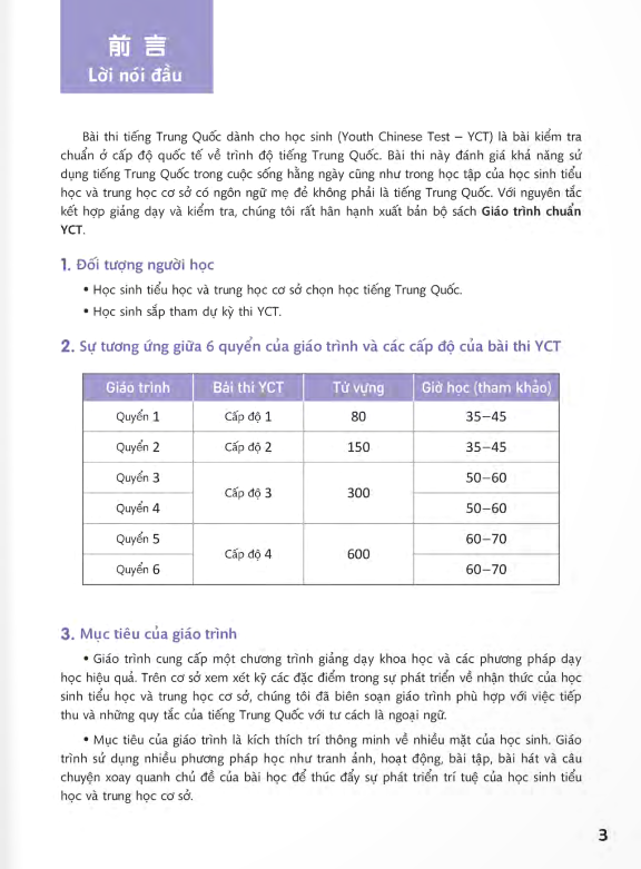 bộ giáo trình chuẩn yct 2