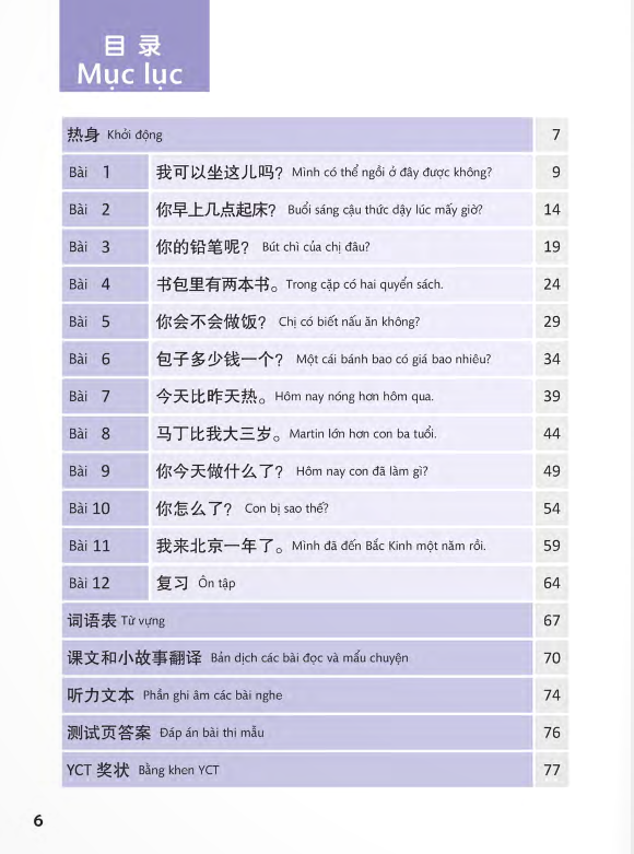 bộ giáo trình chuẩn yct 2