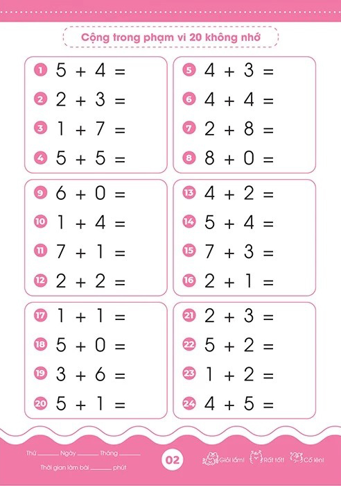 Bộ Giỏi Toán Từ Gốc - Thành Thạo Tính Nhanh - Cộng Trừ Trong Phạm Vi 20