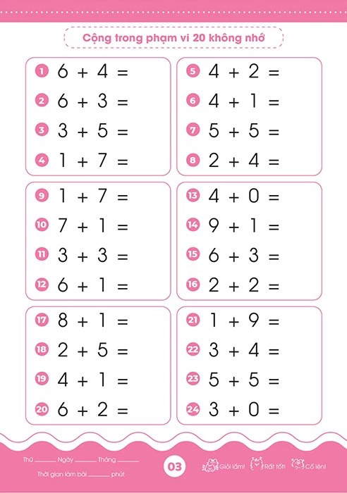 Bộ Giỏi Toán Từ Gốc - Thành Thạo Tính Nhanh - Cộng Trừ Trong Phạm Vi 20