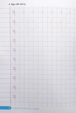 bộ giúp bé tự tin vào lớp 1 - tập tô, tập viết - quyển 2