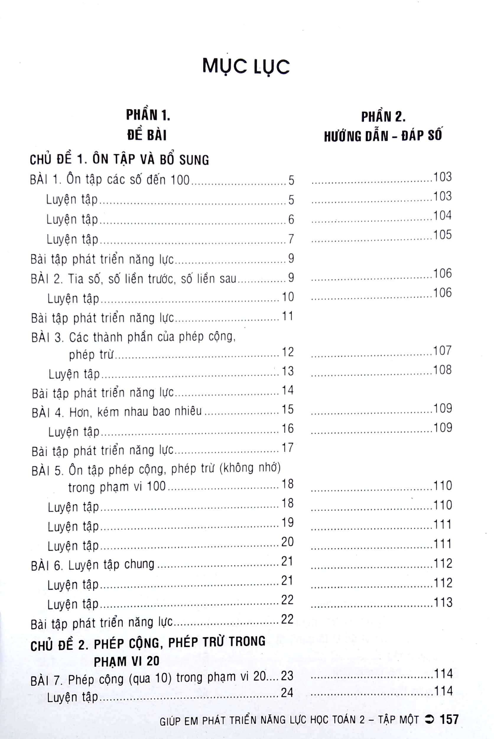 bộ giúp em phát triển năng lực học toán 2 theo chủ đề - tập 1