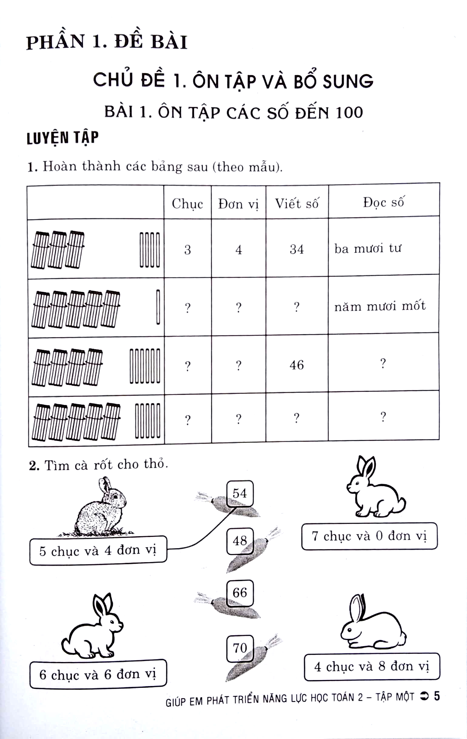 bộ giúp em phát triển năng lực học toán 2 theo chủ đề - tập 1