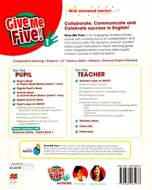 bộ give me five! level 1 activity book with digital activity book