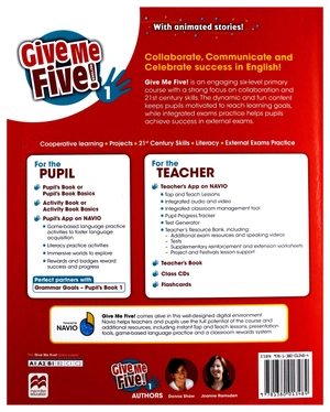 bộ give me five! level 1 pupil's book pack with navio app