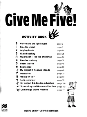 bộ give me five! level 3 activity book with digital activity book