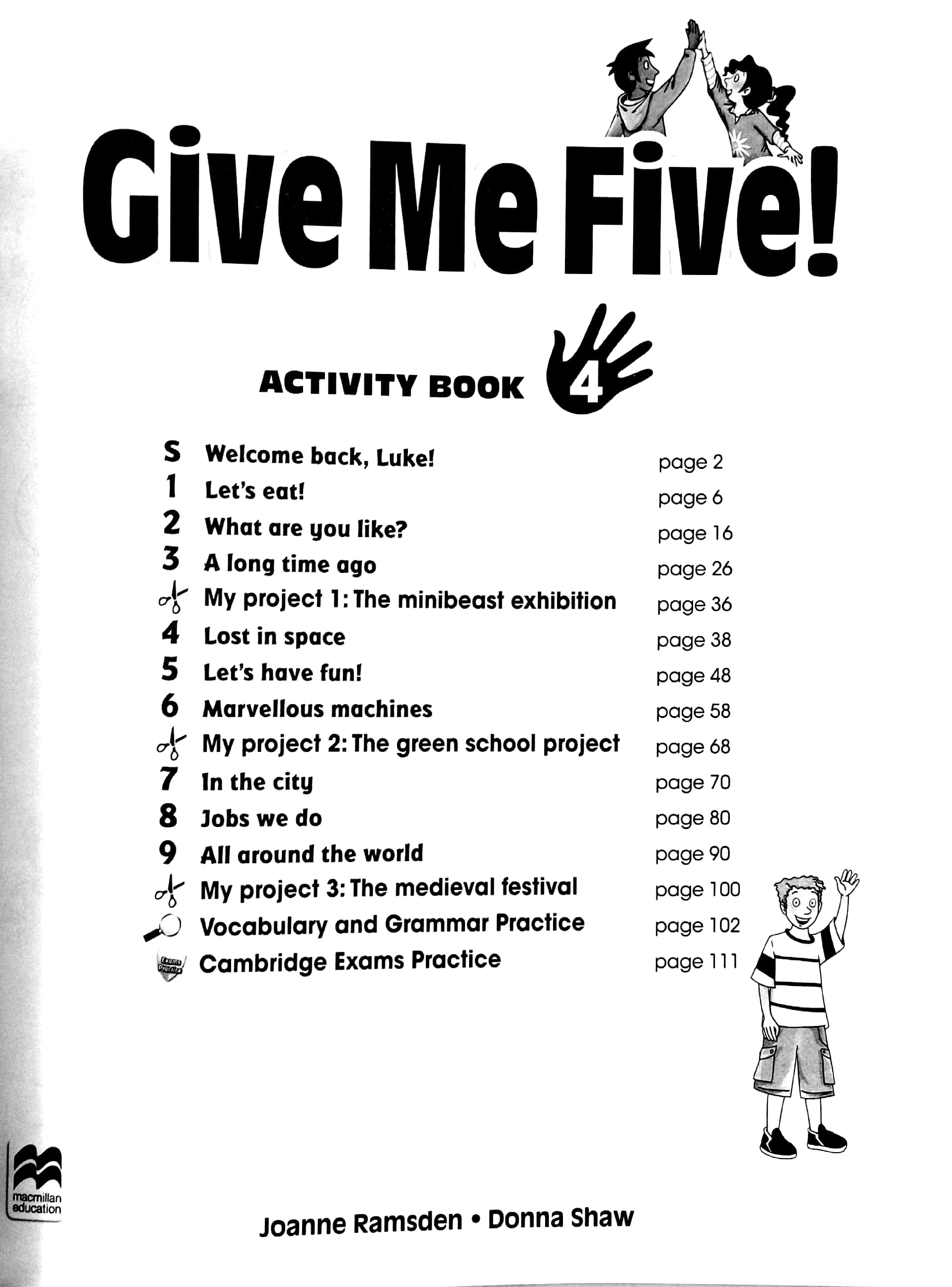 bộ give me five! level 4 activity book with digital activity book