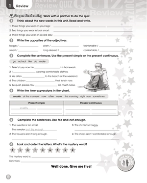 bộ give me five! level 5 activity book