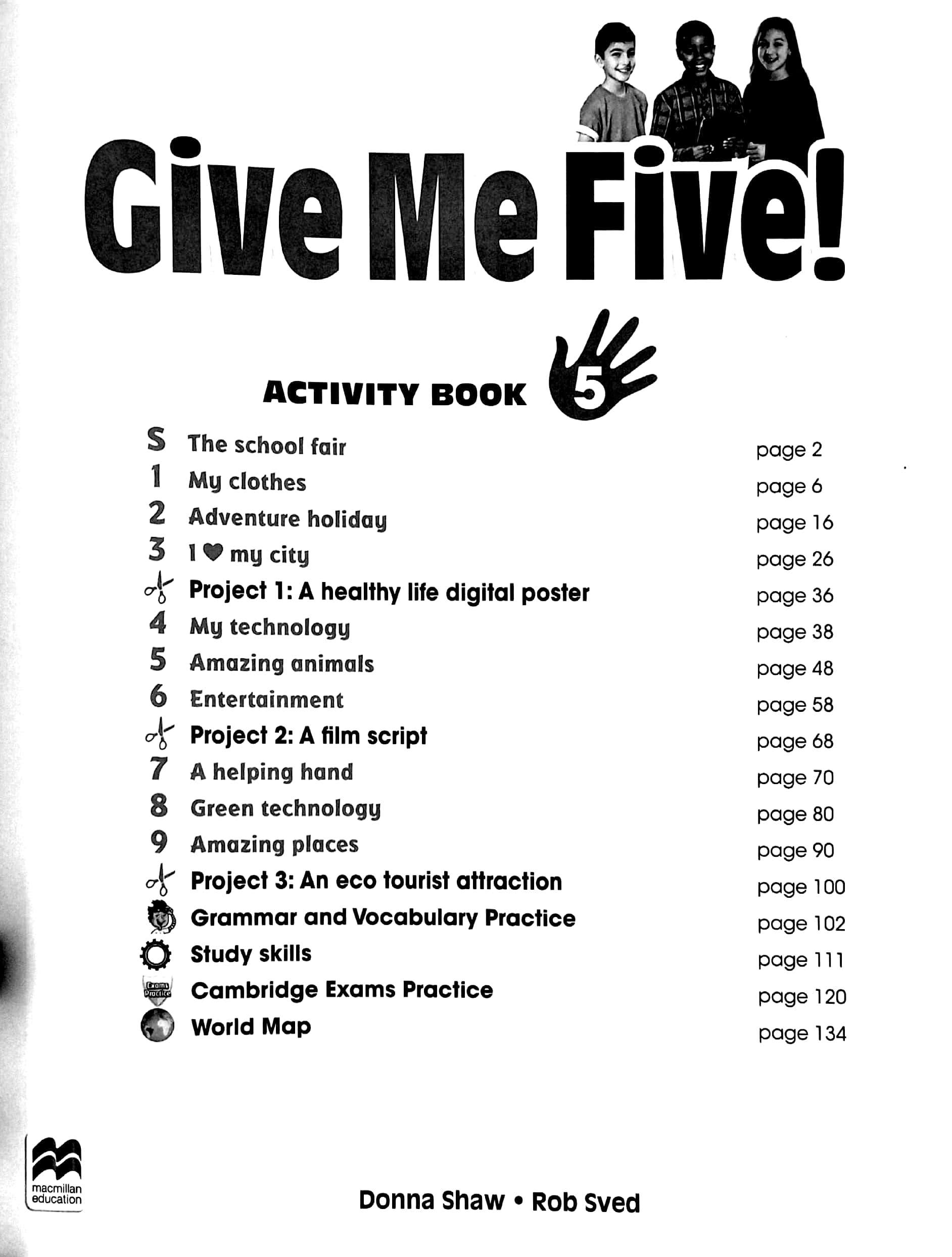 bộ give me five! level 5 activity book with digital activity book