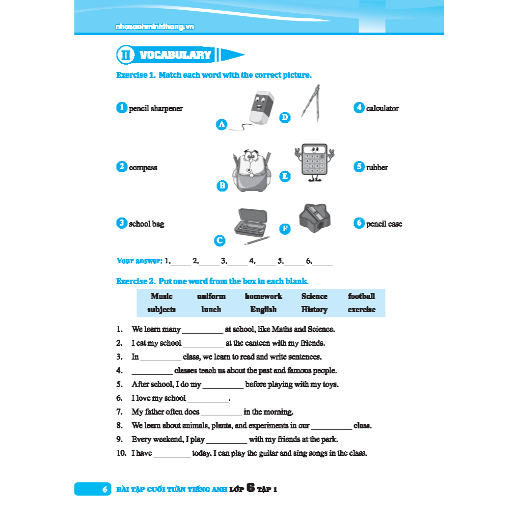 Bo
						
										
										Global Success - Bai Tap Cuoi Tuan Tieng Anh 6 - Tap 1 (Co Dap An)