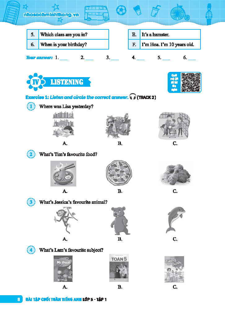 Bo
						
										
										Global Success - Bai Tap Cuoi Tuan Tieng Anh Lop 5 - Tap 1 (Co Dap An)