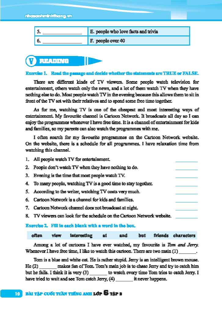 Bo
						
										
										Global Success - Bai Tap Cuoi Tuan Tieng Anh Lop 6 - Tap 2 (Co Dap An)