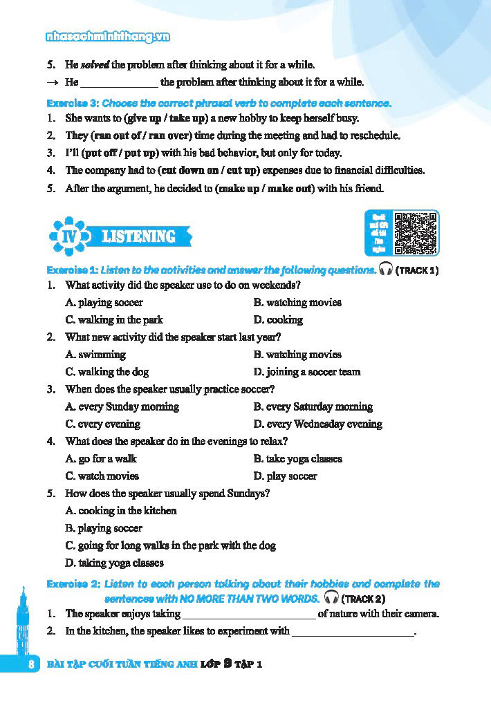 Bo
						
										
										Global Success - Bai Tap Cuoi Tuan Tieng Anh Lop 9 - Tap 1 (Co Dap An)