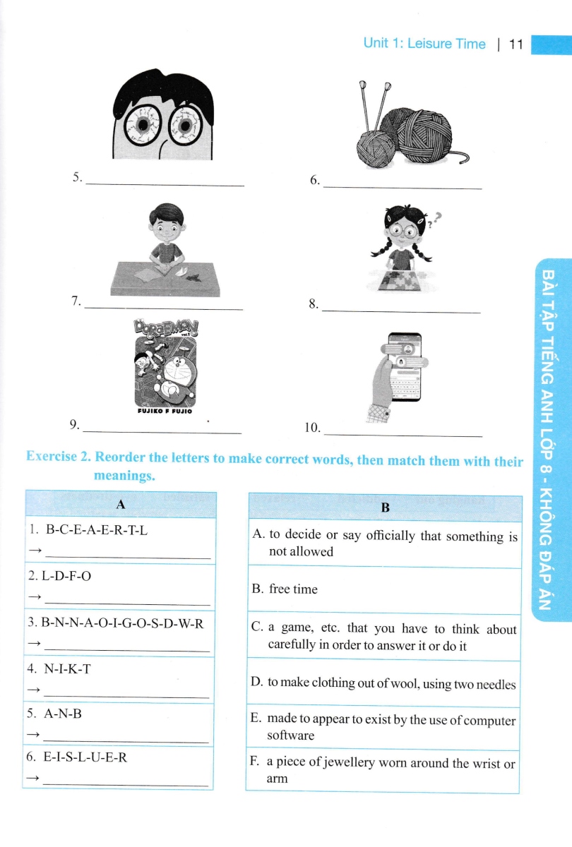 bộ global success - bài tập tiếng anh 8 - không đáp án