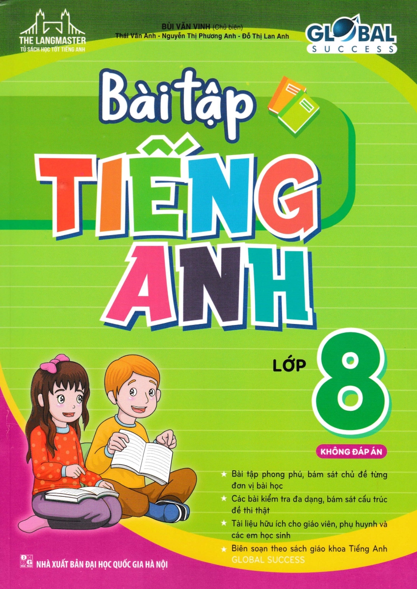 bộ global success - bài tập tiếng anh 8 - không đáp án