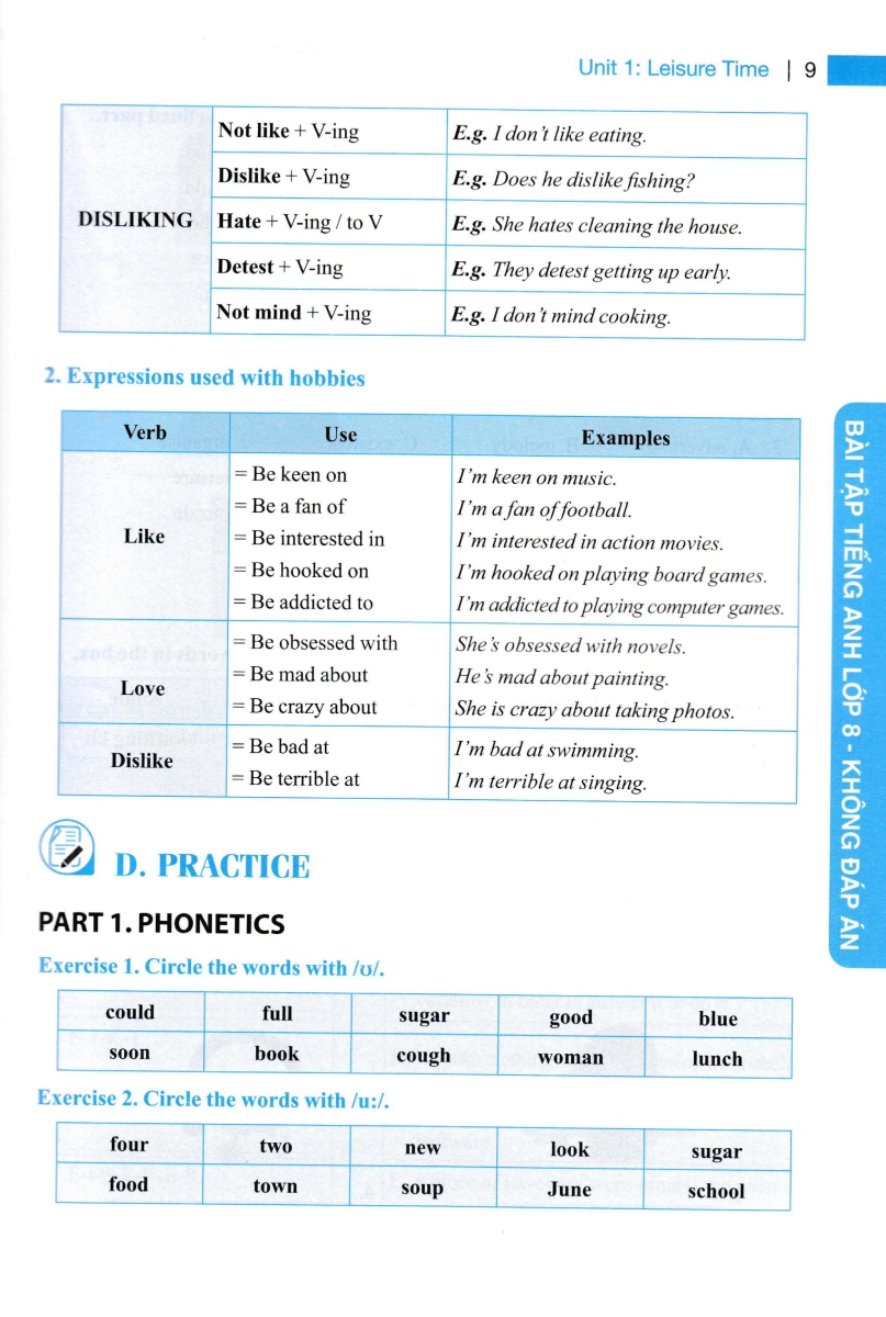 bộ global success - bài tập tiếng anh 8 - không đáp án