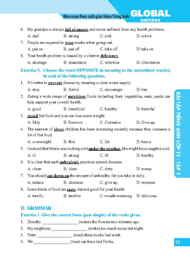 Bo
						
										
										Global Success - Bai Tap Tieng Anh Lop 11 - Tap 1 - Co Dap An