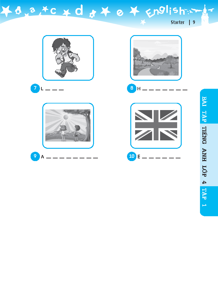 bộ global success - bài tập tiếng anh lớp 4 - tập 1 - có đáp án