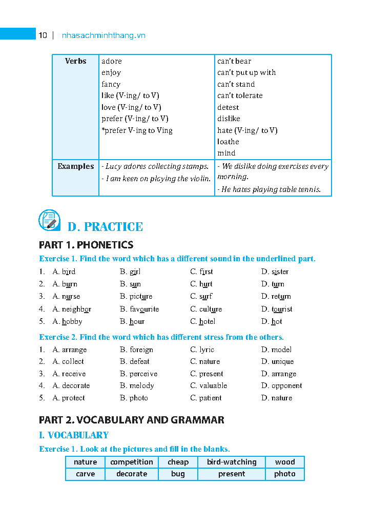 bộ global success - bài tập tiếng anh lớp 7 (không đáp án)