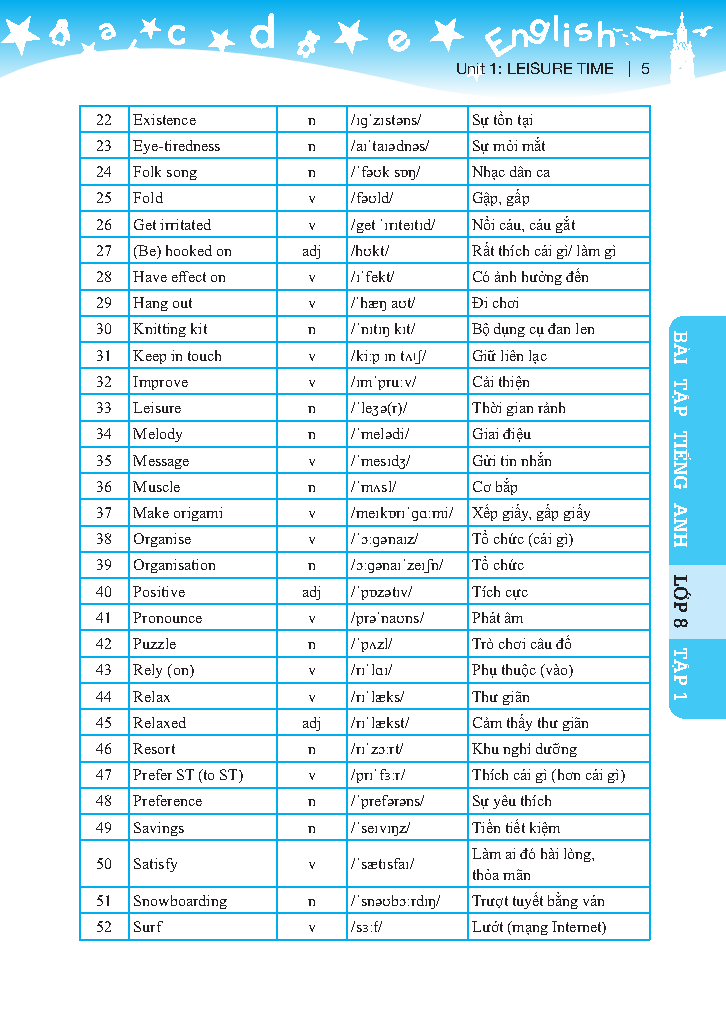 bộ global success - bài tập tiếng anh lớp 8 - tập 1 (có đáp án)