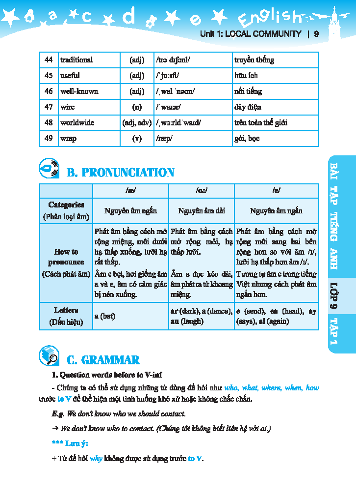 Bo
						
										
										Global Success - Bai Tap Tieng Anh Lop 9 - Tap 1 (Co Dap An)