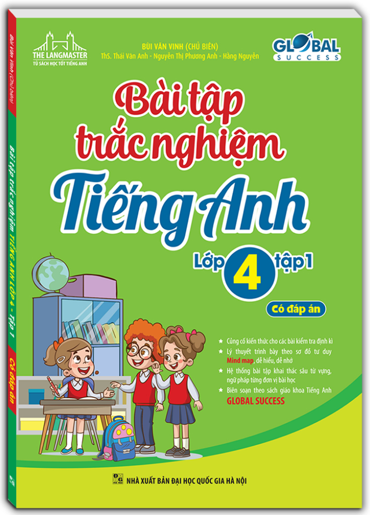 bộ global success - bài tập trắc nghiệm tiếng anh lớp 4 - tập 1 - có đáp án