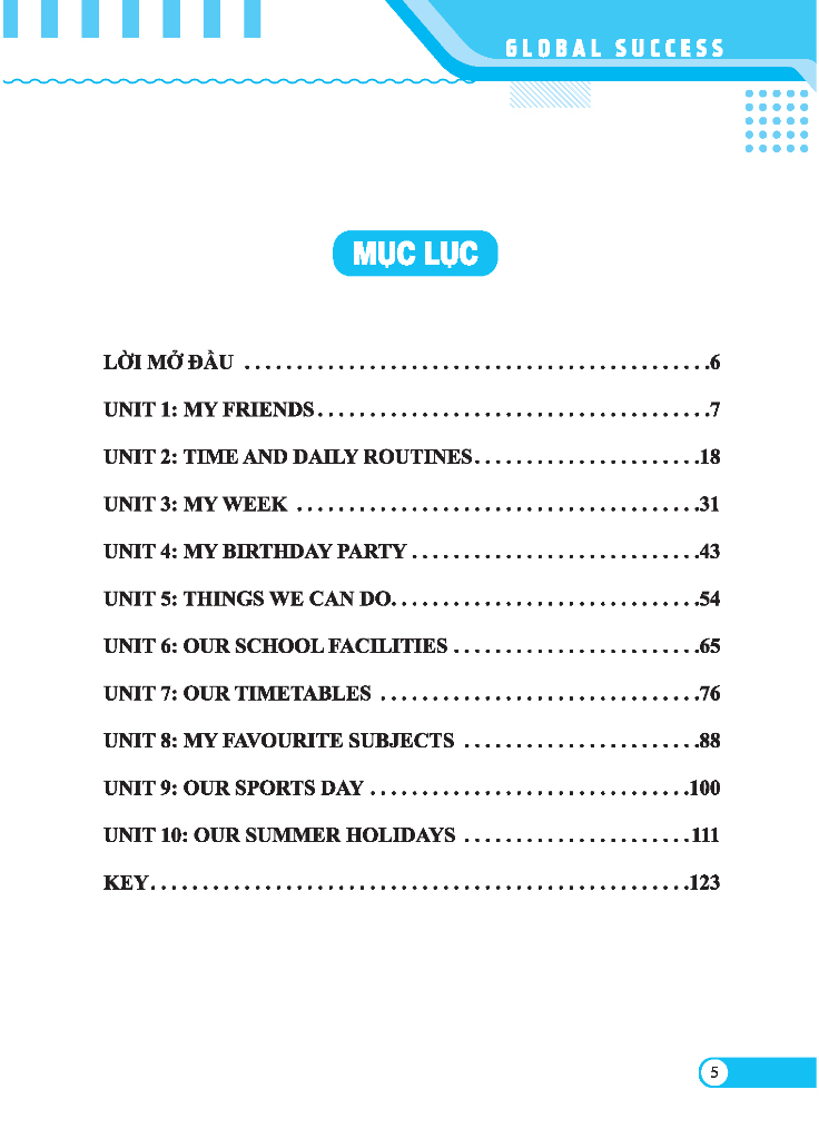 bộ global success - bài tập trắc nghiệm tiếng anh lớp 4 - tập 1 - có đáp án