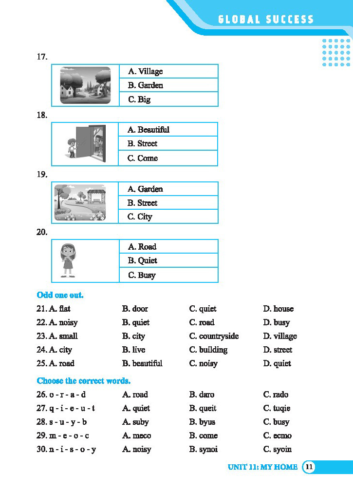 bộ global success - bài tập trắc nghiệm tiếng anh lớp 4 - tập 2 - có đáp án